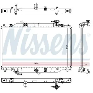 Radiator 606698 Nissens pas cher