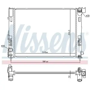 Radiateur 606726 Nissens pas cher