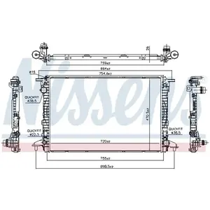 Radiator 606462 Nissens pas cher