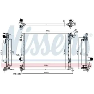 Radiator 606472 Nissens pas cher