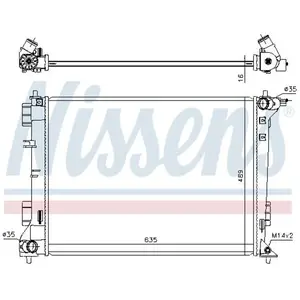 Radiator 606603 Nissens pas cher
