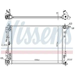Radiator 606604 Nissens pas cher