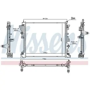 Radiateur 606568 Nissens pas cher