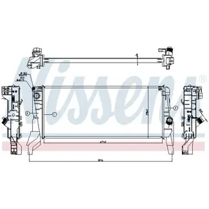 Radiator 606562 Nissens pas cher