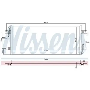 Lage temperatuurkoeler intercooler 606912 Nissens pas cher