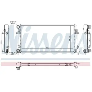 Radiateur 606809 Nissens pas cher