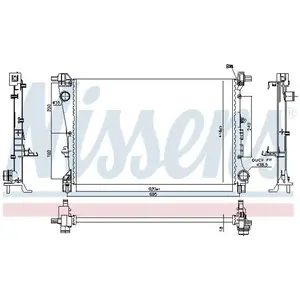 Radiateur 606810 Nissens pas cher