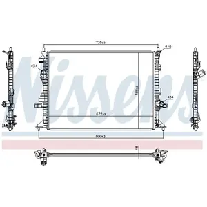 NISSENS Radiateur moteur pour FORD: Focus (Ref: 606908) pas cher