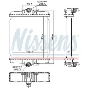 Radiateur 606863 Nissens pas cher