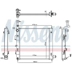 Radiateur 606865 Nissens pas cher