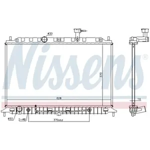 Radiateur 66769 Nissens pas cher