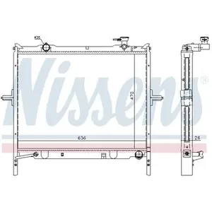 Radiateur 66767 Nissens pas cher