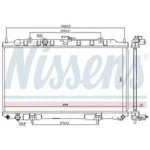 Radiateur 68740 Nissens pas cher