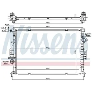 Radiateur 66862 Nissens pas cher