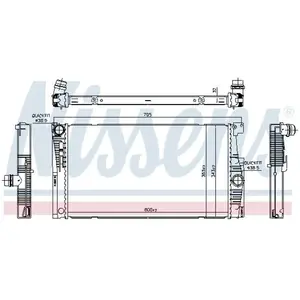 Radiateur 60839 Nissens pas cher