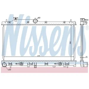 Radiateur 67720 Nissens pas cher