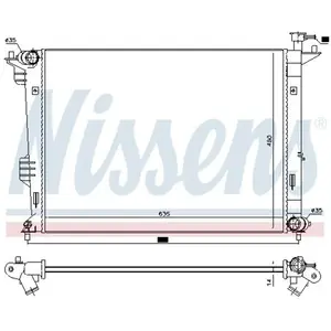 Radiateur 66764 Nissens pas cher