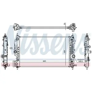 Radiateur 630762 Nissens pas cher