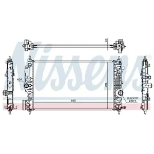 Radiateur 630764 Nissens pas cher