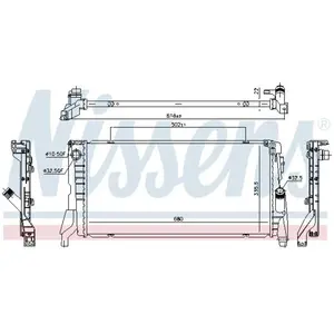 Radiateur 69710 Nissens pas cher