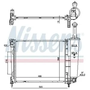 Radiateur 617873 Nissens pas cher