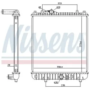 Radiator 630787 Nissens pas cher