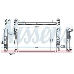 Radiateur 60842 Nissens pas cher