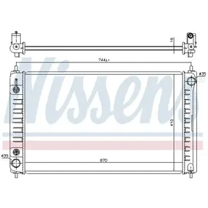 NISSENS Radiateur moteur (Ref: 68762) pas cher