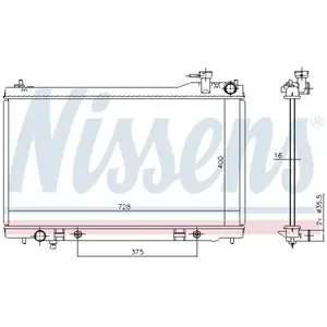Radiateur 681212 Nissens pas cher