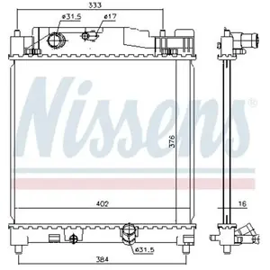 Radiateur 646915 Nissens pas cher