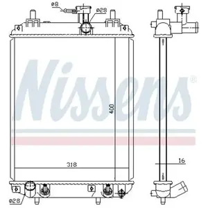 Radiateur 617548 Nissens pas cher