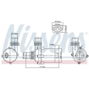 Waterpomp motorkoeling ** FIRST FIT ** 831119 Nissens