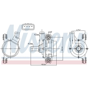 NISSENS Pompe à eau pour TOYOTA: Auris, Mirai, Corolla, Hilux, Camry, C-HR, Prius & LEXUS: ES, UX, LC & SUZUKI: Swace (Ref: 831385)