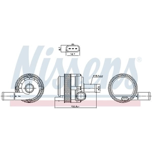 Waterpomp motorkoeling ** FIRST FIT ** 831377 Nissens pas cher