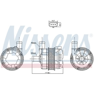 NISSENS Pompe à eau pour AUDI: Q5, A6, A3, A5, Q3, A7 & VOLKSWAGEN: Passat, Golf, UP, Crafter, Multivan, Tiguan & SKODA: Octavia, Superb (Ref: 831350)