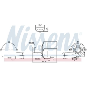NISSENS Pompe à eau pour AUDI: S5, A6, A4, Q5, SQ5, RS7, A8, S7, S4, Q7, RS5, S6, A5, A7, RS Q8, SQ8 & PORSCHE: 911, Panamera, Cayenne (Ref: 832152)