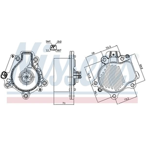 NISSENS Pompe à eau pour TOYOTA: Corolla, C-HR, Prius & SUZUKI: Swace (Ref: 832147)