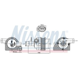 NISSENS Pompe à eau pour VOLKSWAGEN: Touran, Golf Cabriolet, Tiguan, Golf, Jetta, Eos, Passat, Scirocco, New Beetle, Polo, CC, Sharan (Ref: 832109)
