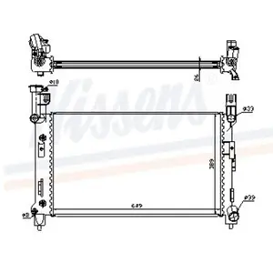 Koeler motorkoeling - Origineel 60996A Nissens pas cher