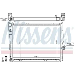 Radiateur 60782 Nissens pas cher