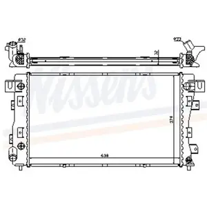 Radiateur 609771 Nissens pas cher