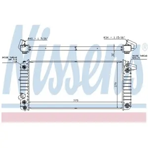 Radiateur 608841 Nissens pas cher