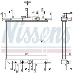 Radiator 61748 Nissens pas cher