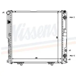 Koeler motorkoeling - Origineel 62763A Nissens pas cher