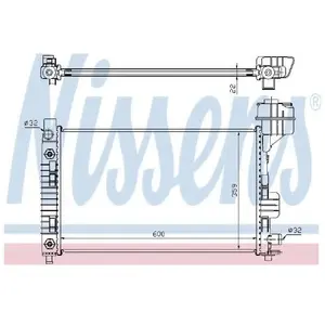 NISSENS Radiateur moteur pour MERCEDES-BENZ: Classe A (Ref: 62661A) pas cher