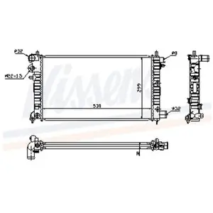 Koeler motorkoeling - Origineel 63576A Nissens pas cher