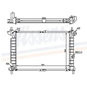 Koeler motorkoeling - Origineel 63291A Nissens pas cher