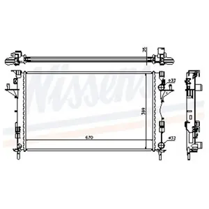 Koeler motorkoeling - Origineel 63816A Nissens pas cher