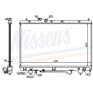 Koeler motorkoeling - Origineel 64796A Nissens pas cher