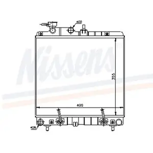 Koeler motorkoeling - Origineel 67016A Nissens pas cher